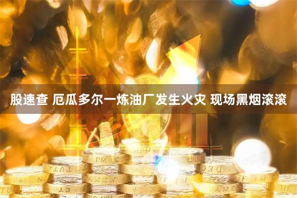 股速查 厄瓜多尔一炼油厂发生火灾 现场黑烟滚滚