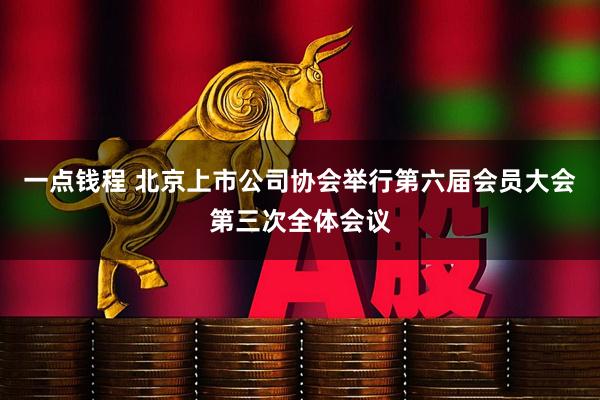 一点钱程 北京上市公司协会举行第六届会员大会第三次全体会议