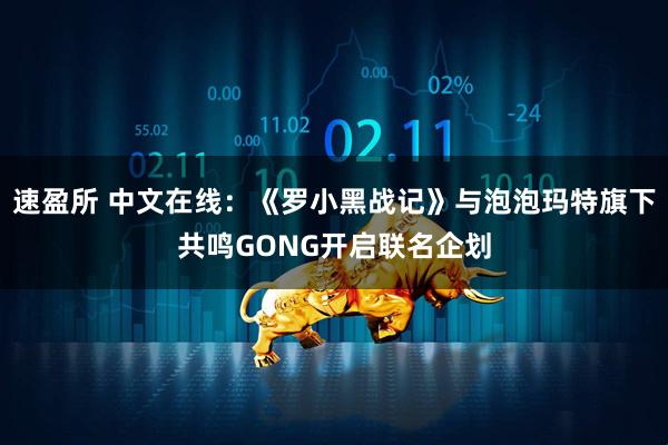 速盈所 中文在线：《罗小黑战记》与泡泡玛特旗下共鸣GONG开启联名企划