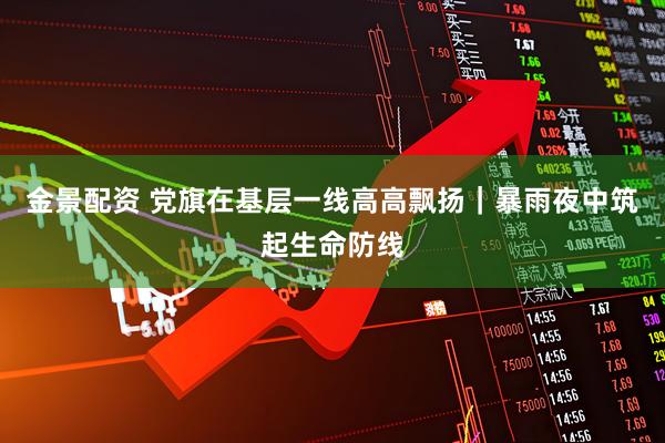 金景配资 党旗在基层一线高高飘扬｜暴雨夜中筑起生命防线